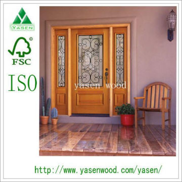 Entrada puerta de madera francesa (puerta de madera)